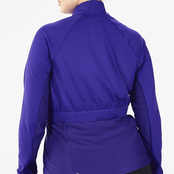 NWT Fabletics Blue Rosalia Performance Long-Sleeve Top II Jacket Size XL New - Picture 4 of 6